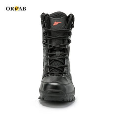 Military Boots Men Leather Combat Boots for Men Infantry Tactical Boots Hiking Boots for Mens