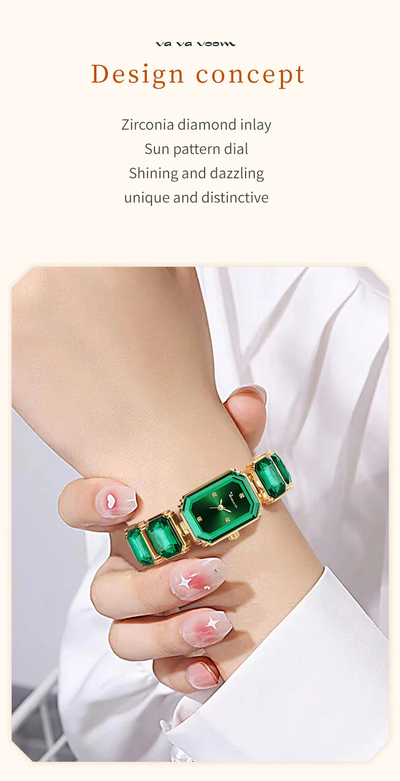 2024 New Luxury Diamond Women Bracelet Watch Fashion Rose Gold Stainless Steel Strap Original Quartz Movement Ladies Watch reloj
