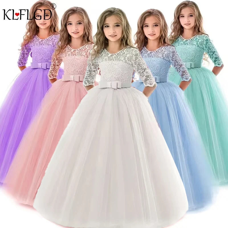 Children Princess Girls Party Wear Kids Christmas Dress Girl's Birthday Dress Baby