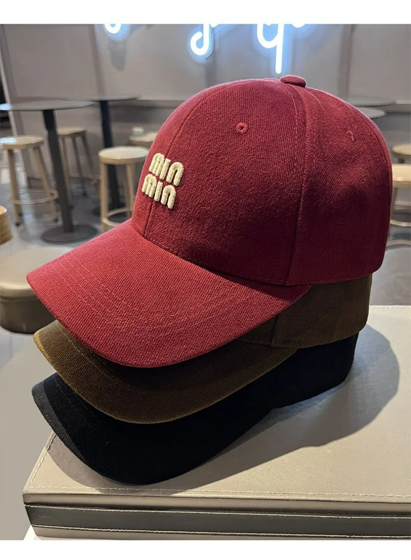 Korean Version High-quality Hard-top Baseball Cap Women Men Spring Autumn Versatile Embroidery Suncap Male Female Classic Hat