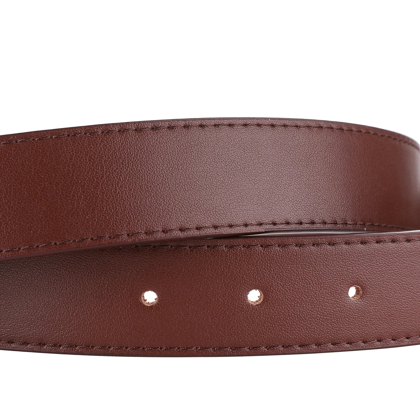 New Luxury Double Genuine Leather Belt for Women Jeans Casual Dress Square Alloy Buckle Ladies Trendy Belts Fashion Waistband