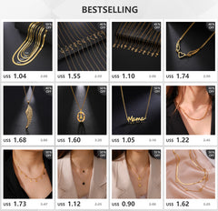 Skyrim Stainless Steel Snake Chain Necklace for Women Men Gold Color Herringbone