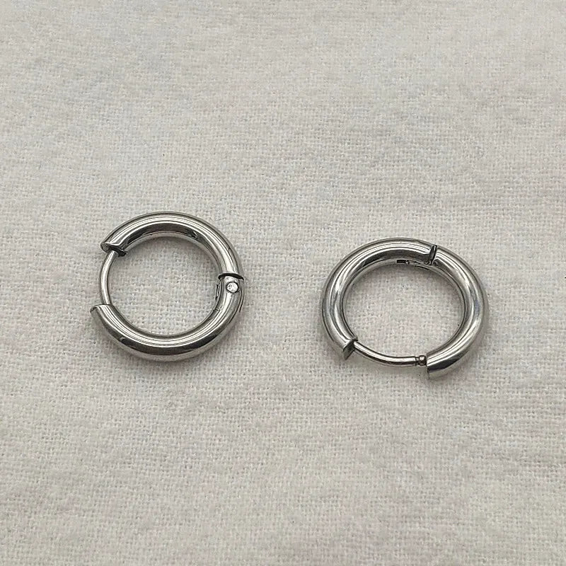 NEW ARRIVAL! 13/17/21mm 100pcs Stainless Steel Round Clasps&Hooks Earring Hooks Base For Handmade Earrings Parts DIY Accessories