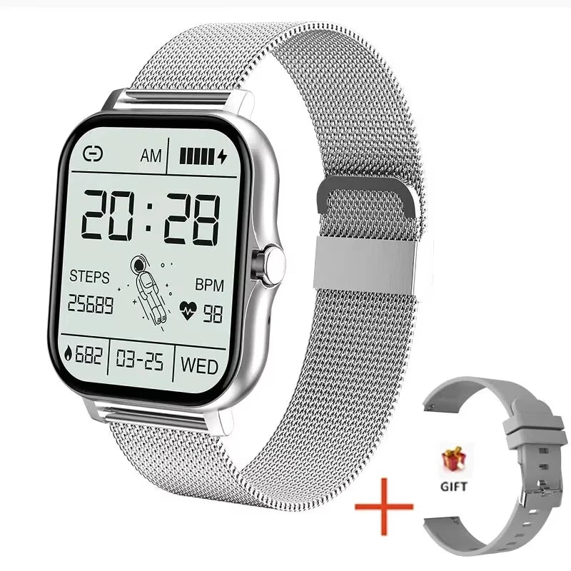 LAXASFIT 2025 New Fashion Smart Watch 1.85-inch HD Screen Bluetooth Calling Smartwatch for Men and Women Holiday Gift