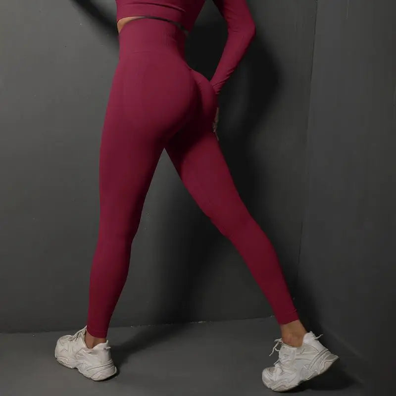 Women Seamless Yoga Pants Fitness Sports Running Sportswear Stretchy Lifting Tights