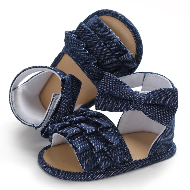 Summer Casual Breathable Sandals For Girls Aged 0-18 Months Ballet Walking Shoes