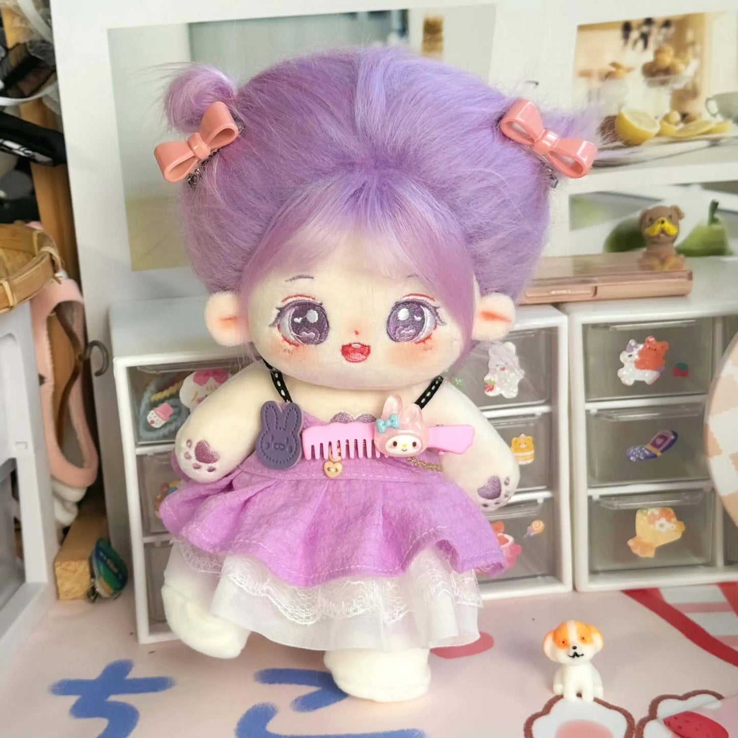 20cm Kawaii Can Change Clothes No Attribute Fat Body Doll Customization Cospslay Cartoon Puppy Love Star Doll Toy Collectio Gift