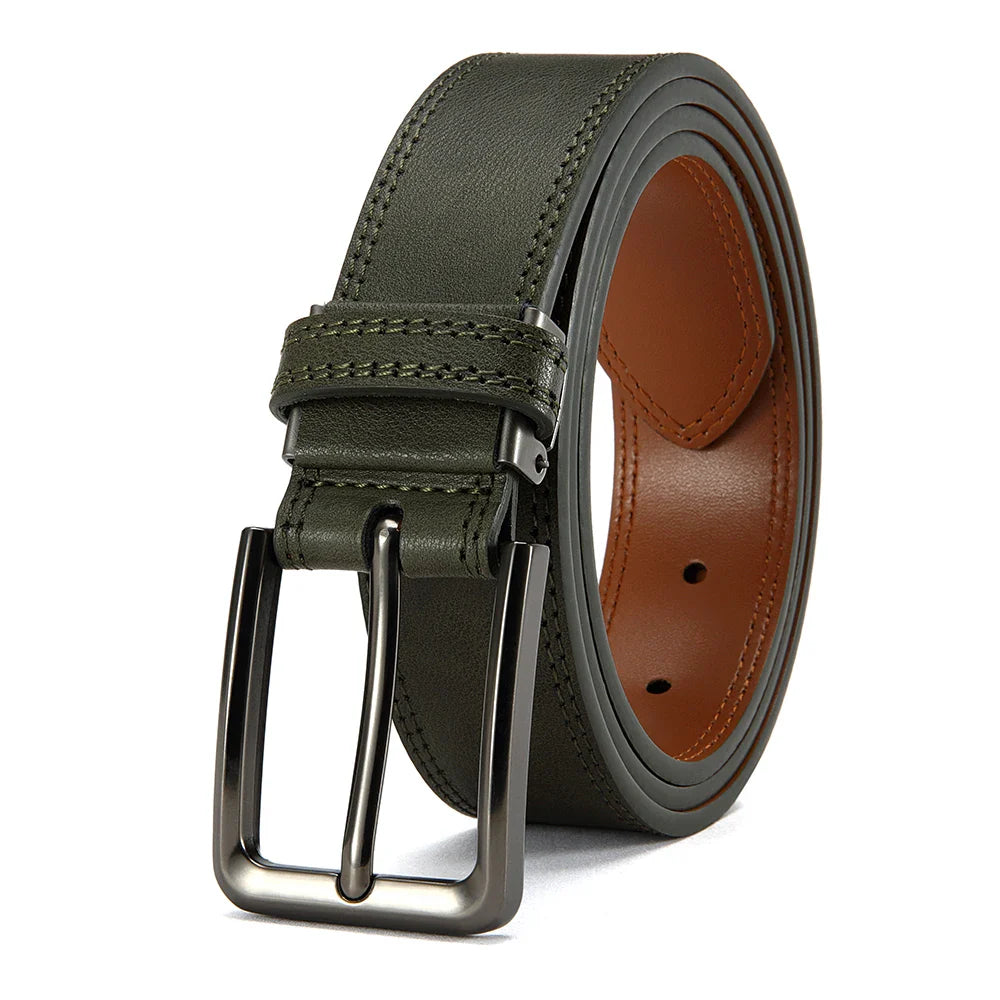 Men's PU Leather Belt Fashion Automatic Buckle Belt for Popular Business High Quality Male Belt Multi Color 105 115 125 135cm