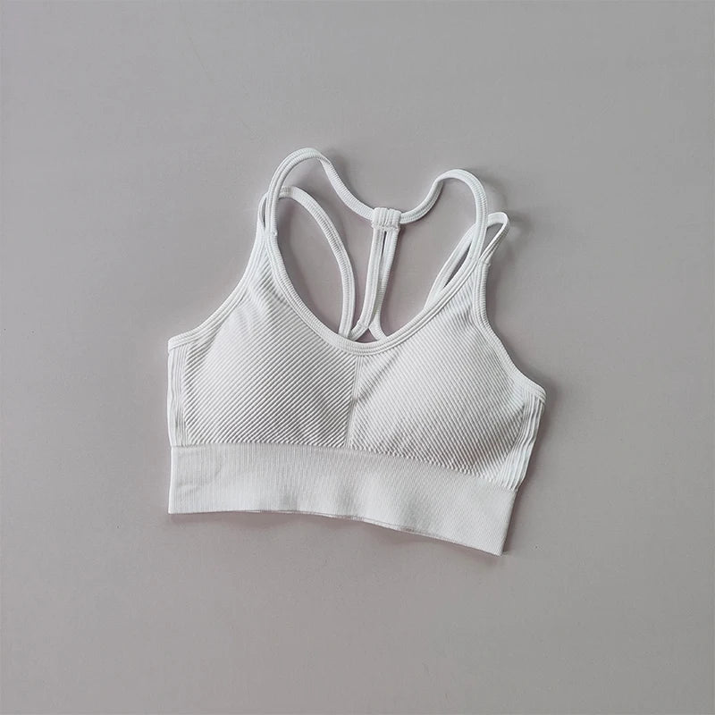 Sports underwear women's running shockproof summer quick drying back fitness bra
