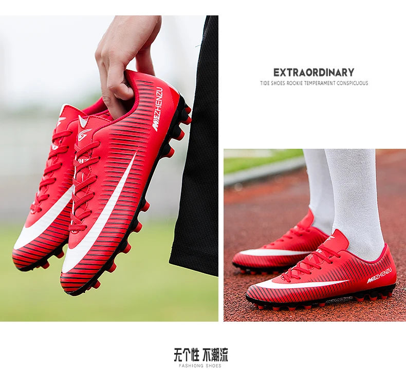 Soccer Shoes Football Boots Hight Quality Outdoor Training Cleats Turf Ankle