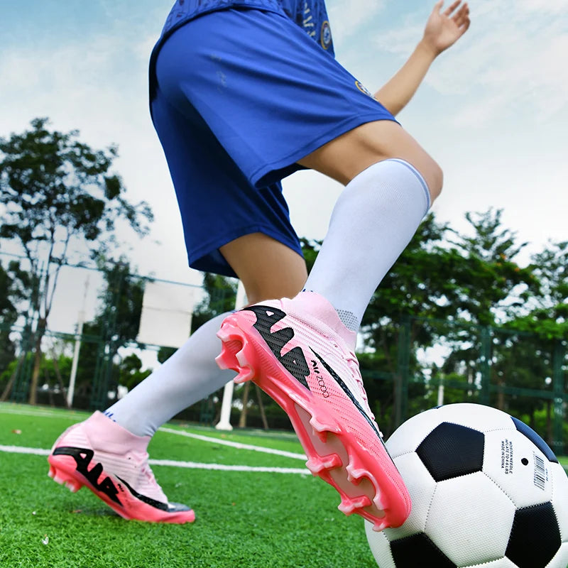 Mens Soccer Shoes Ultralight Turf Soccer Cleats Kids Sneakers