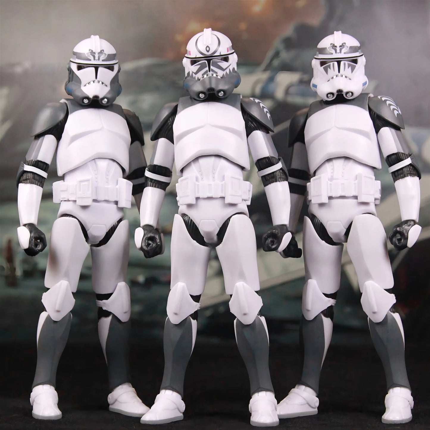 New Body(JOV3.0) - Star Wars 104th Trooper Wolf Pack Boost Sinker Comet Kamino ARC Trooper Grey Team 6" Action Figure Clone Toys