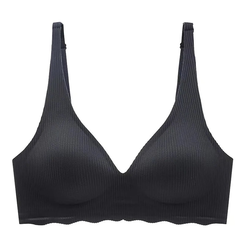 Seamless Women's Bra Small Chest Big Hollow Design Underwear Support