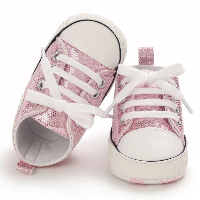 Baby Sequined Canvas Shoes Boys Girls Baby Casual Shoes