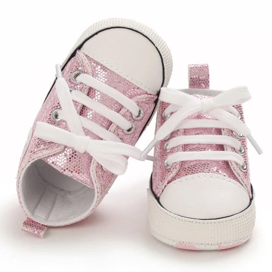 Baby Sequined Canvas Shoes Boys Girls Baby Casual Shoes