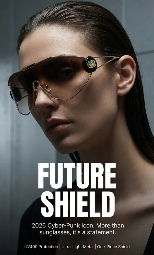 Oversized One-Piece Mask Punk Sunglasses Women 2026 Luxury Brand Vintage Windproof Sun Glasses Wrap Around Shades Shield Goggle