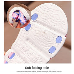 Children Sandals Summer Cartoon Soft Sole Anti Slip Boys Sandals Fashionable Girls Beach Shoes 4-10T Kid PVC Sandals