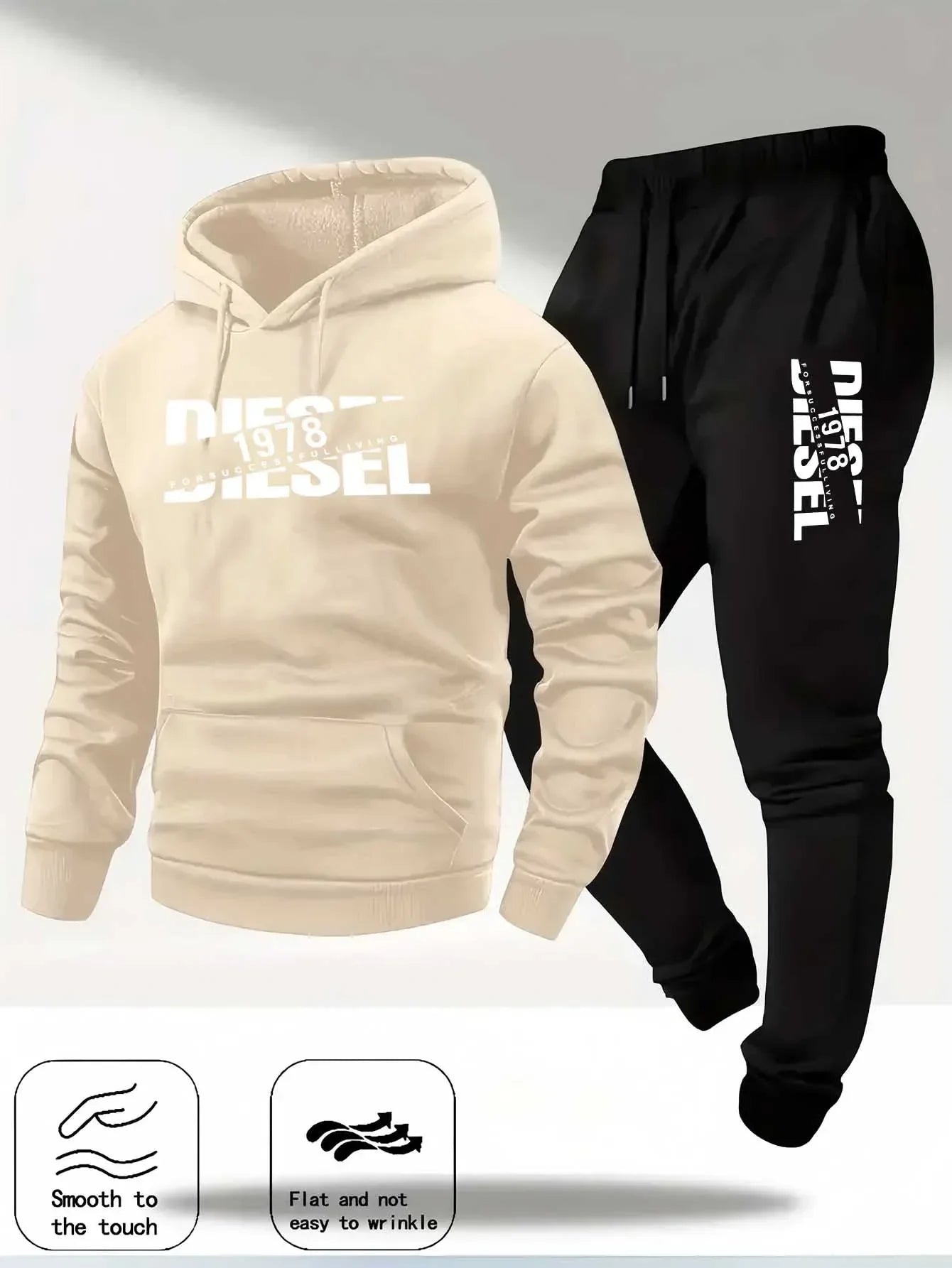 Autumn and winter new hooded sweatshirt sportswear fashion sports hooded sweatshirt casual sweatshirt and pants two in one