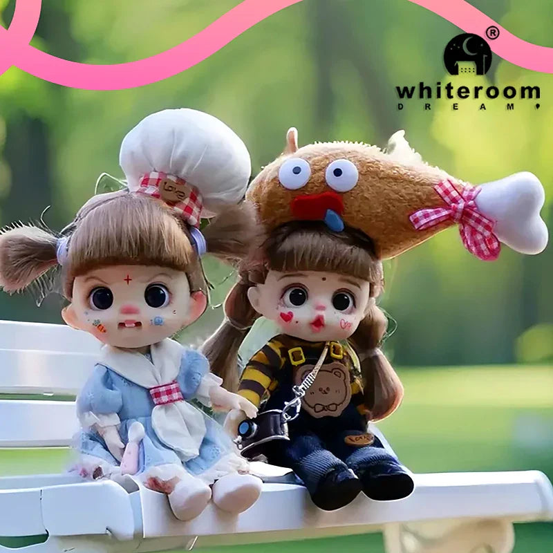bjd doll Dolls for girls Labbu doll pocket mini blyth girl Doll Barbi cry Baby Rainbow Ball jointed doll Mobile phone Decoration