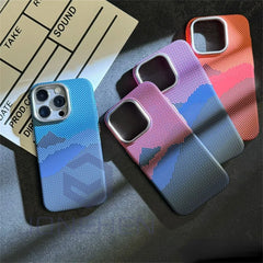 Case  For iPhone 15 14 13 12 16 Pro Max Luxury Matte Karbonn Hard PC Cover For Magsafe Metal Lens