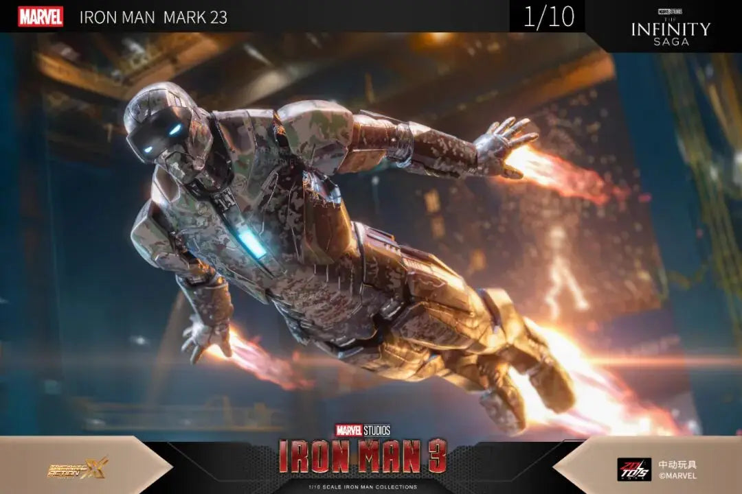 Original ZD Toys Iron Man Tony Stark MK9 MK14 MK12 MK27 MK15 MK35 MK22 MK40 Hammerhead Action Figure Anime Collect Model Gifts