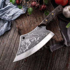 High Hardness Butcher Knife Stainless Steel Tiger Pattern Kitchen knife Bone Chopper