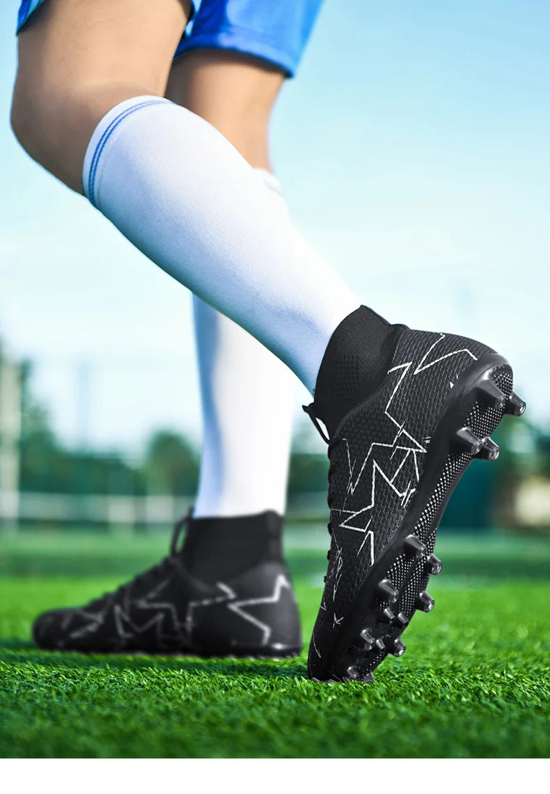 Outdoor Men Breathable Soccer Shoes Cleats Training Football Boots Match Sneakers