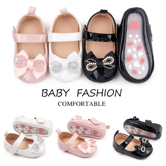 Baby Princess Shoes for 0-1 Years Toddler Girl Cute Bowknot Shoes for Sping and Summer 2023 Newarrival