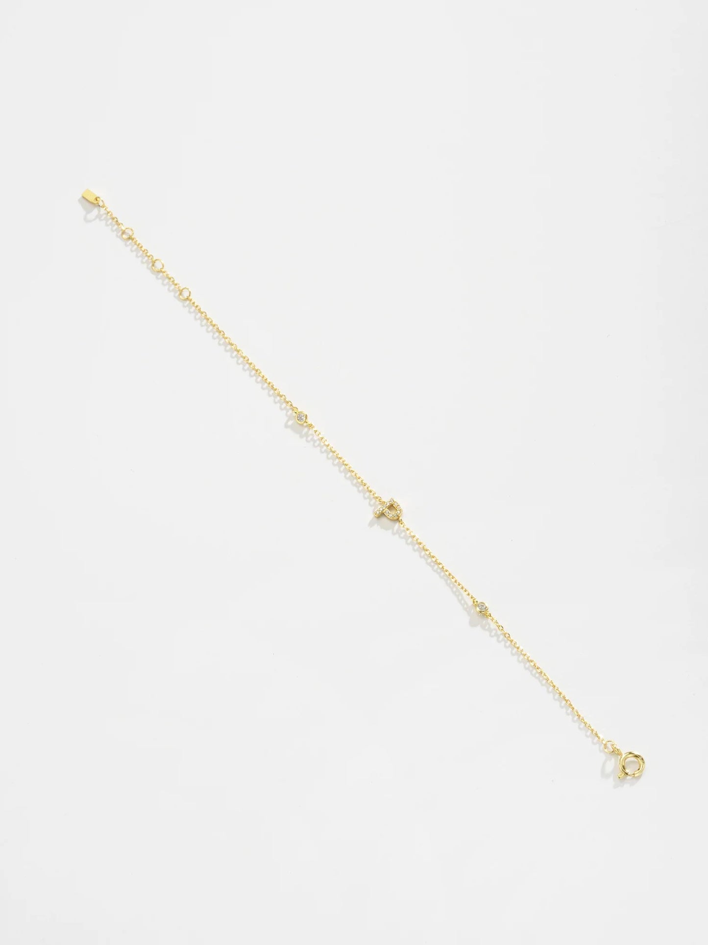 VEWANT 925 Sterling Silver Monogram Letter A - Z Initial Charm Chain Bracelet Luxury Wedding CrystalFine Jewelry