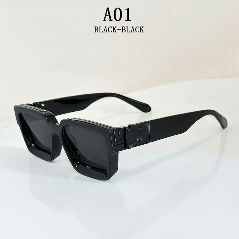 Millionaire Square Sunglasses For Men Retro Sunscreen Sunglasses Women