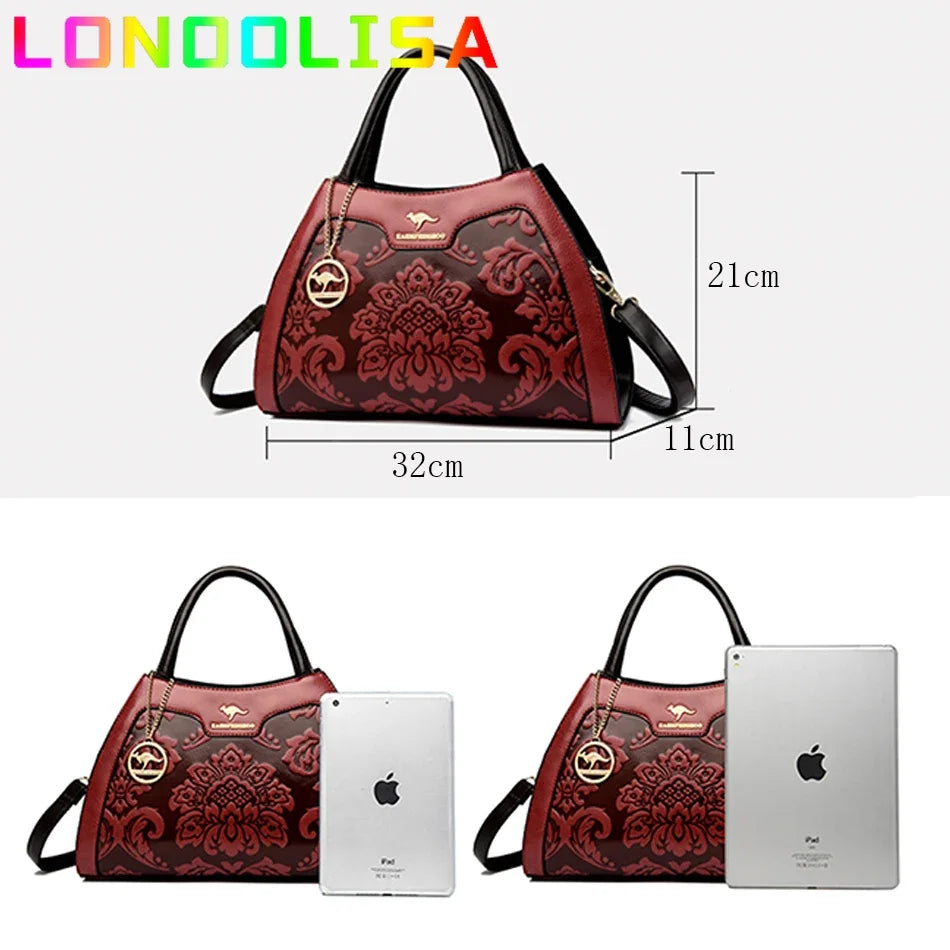 Casual Tote Leather Handbags Purse Women Bag Designer Messenger