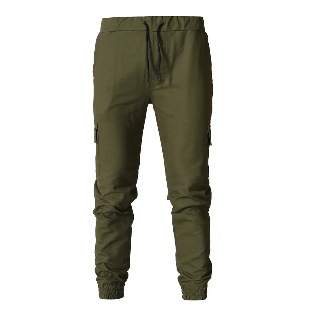 Casual Men Pants Fashion Big Pocket Hip Hop Harem Pants Outwear Sweatpants