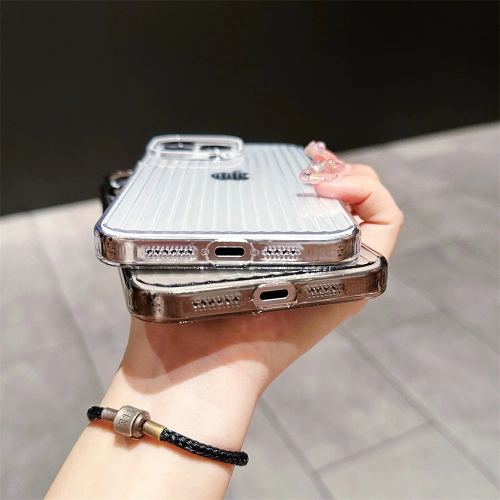 Transparent Phone Case For iPhone 12 13 14 15 16 Pro Max Plus Shockproof Clear Bumper for iphone 16promax Cases Cover