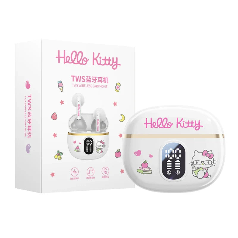 Sanrio TWS Earbuds BL48 Kuromi Bluetooth Earphones Cinnamoroll Wireless Headset Hello Kitty Sport Noise Reduction Game Headphone