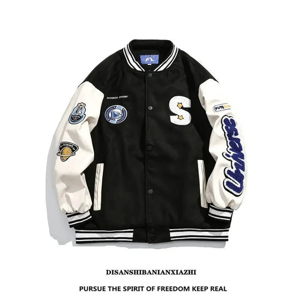 Baseball jacket Men: Bomber Jacket | Hip Hop Coat | Yankee Jacket