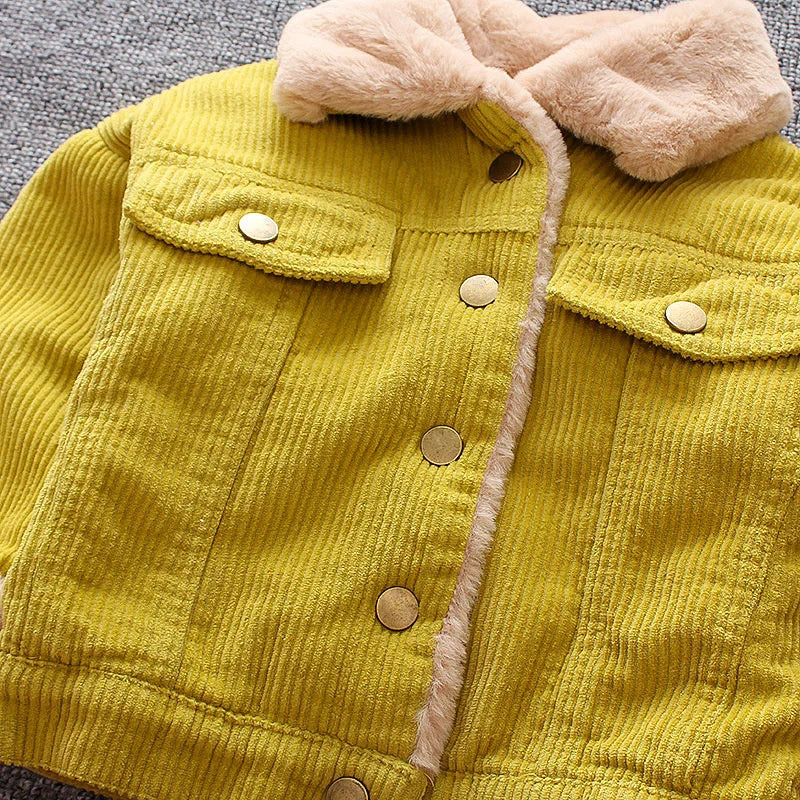New Winter Fashion Baby Girl Clothes Children Boys Thicken Warm Jacket Kids Coat Toddler Casual Cotton Costume Infant Sportswear
