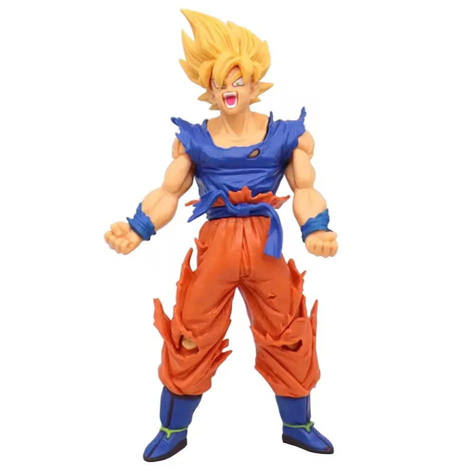 Anime Dragon Ball Z Super Saiyan Son Goku Broly Vegeta Anime Action Figure Model Christmas Gifts Collectible Figurines for Kids