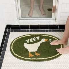 Cute Duck Bathroom Rug Funny Soft Bathtub Carpet Area Rugs Kitchen Rug Floor Mats