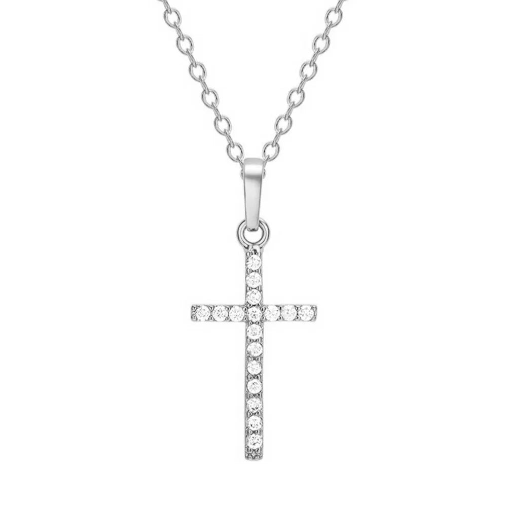 Jewelry Crucifix Charm Vintage Cross Necklace Jesus Rosary Beads Chain Virgin Mary Pendant