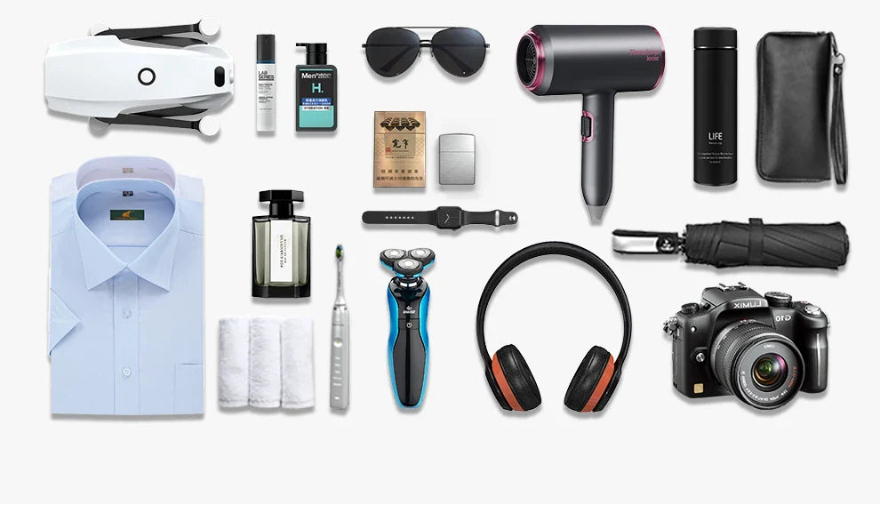 Heroic Knight Men's backpack Waterproof Roll Top Backpack Women Travel Expandable USB Charging Large Capacity Laptop Bag Mochila