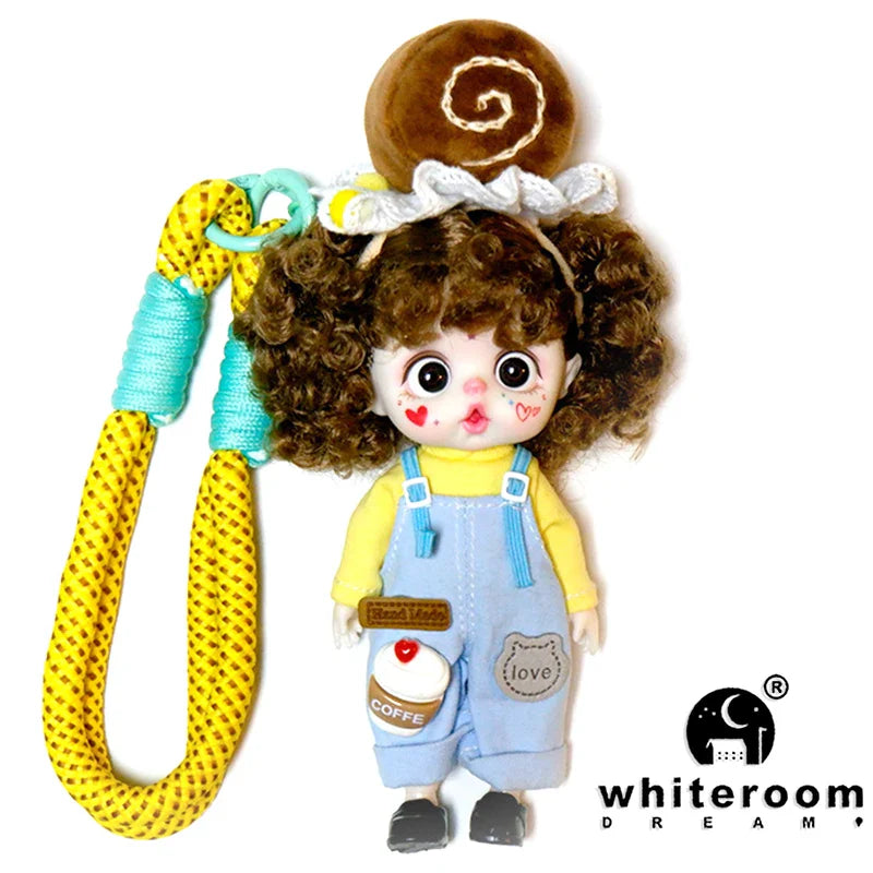 bjd doll Dolls for girls Labbu doll pocket mini blyth girl Doll Barbi cry Baby Rainbow Ball jointed doll Mobile phone Decoration