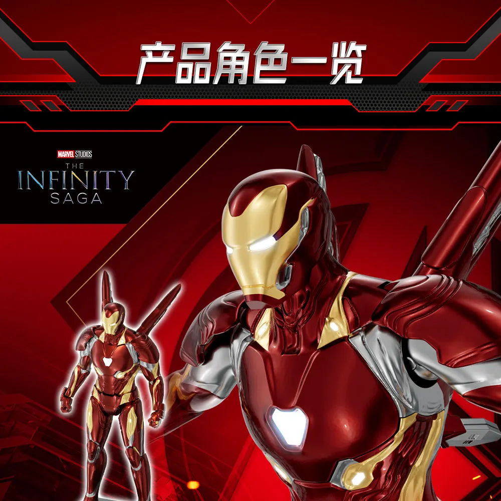 The Avengers Original Fondjoy Iron Man MK50 Iron Spider Thor Thanos Hulk Action Figure Model Movable Figurine Collection Kid Toy