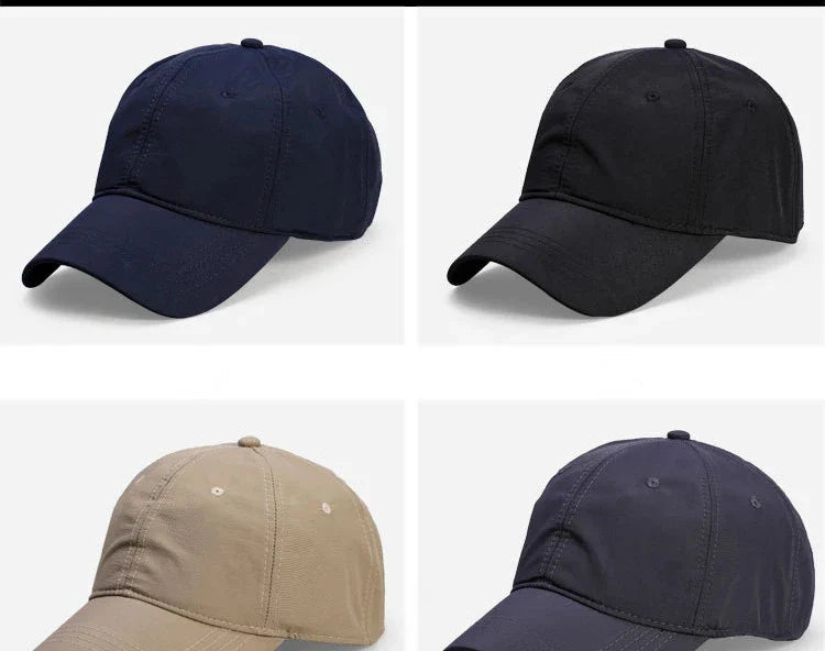 Big Size Summer Quick Drying Baseball Cap Man Breathable Large Plus Head Size Sun Hats Male Outdoor Sport Visor Cap Gorros