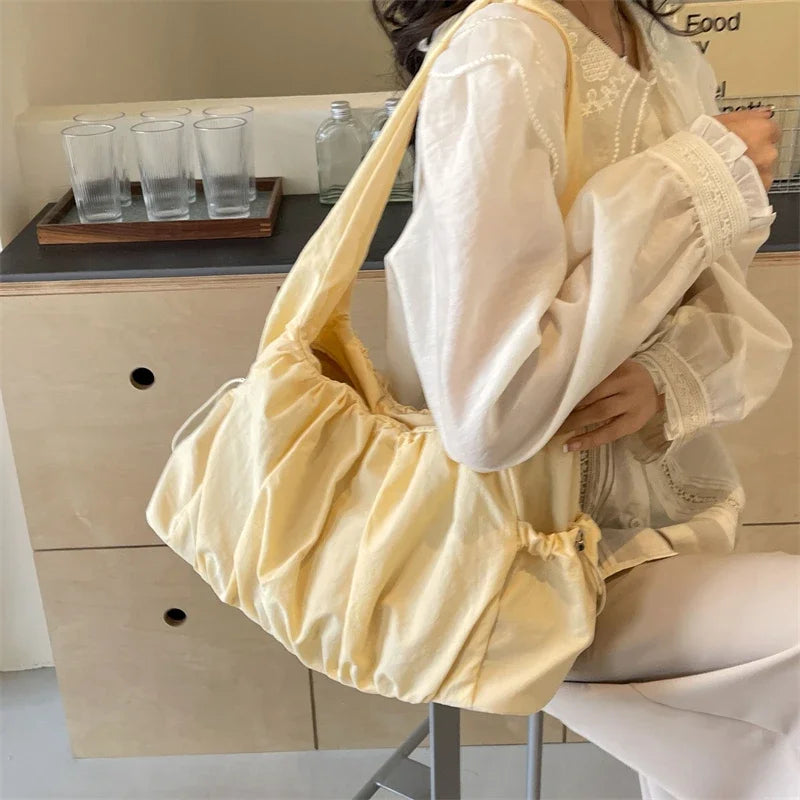 Fashion Nylon Pleated Women's Crossbody Bag Casual Trend