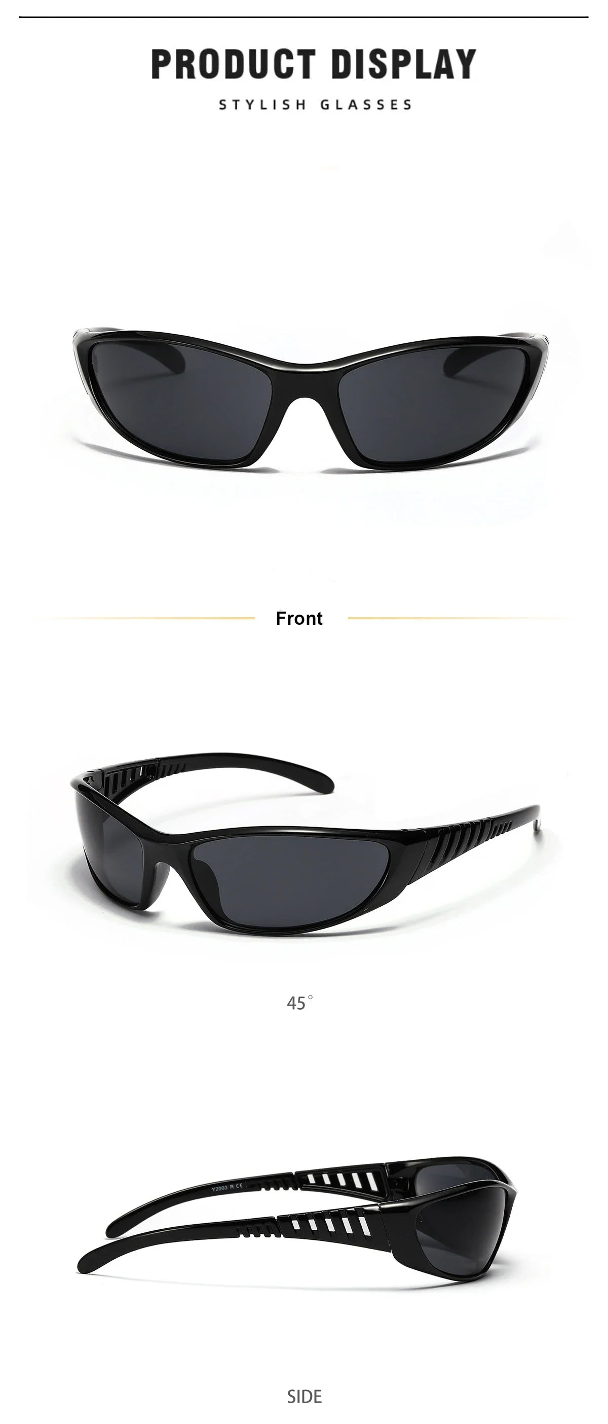 Y2K Silver Sunglasses Color Hollowed Out Future Sense Of Technology Hot Girls Net Red Sunglasses Women Sunglasses Trendy Men