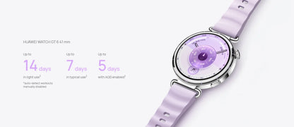 HUAWEI Watch GT 6 Smartwatch,Up to 21-Day Battery Life,Global Version,Buit-in Map,Replay Message,compatible with iOS and Android