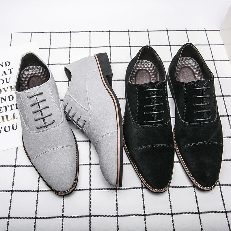 Luxury Business Oxford Leather Shoes for Men Breathable Designer Formal Dress Casual Male Office Wedding Flats Footwear Mocassin