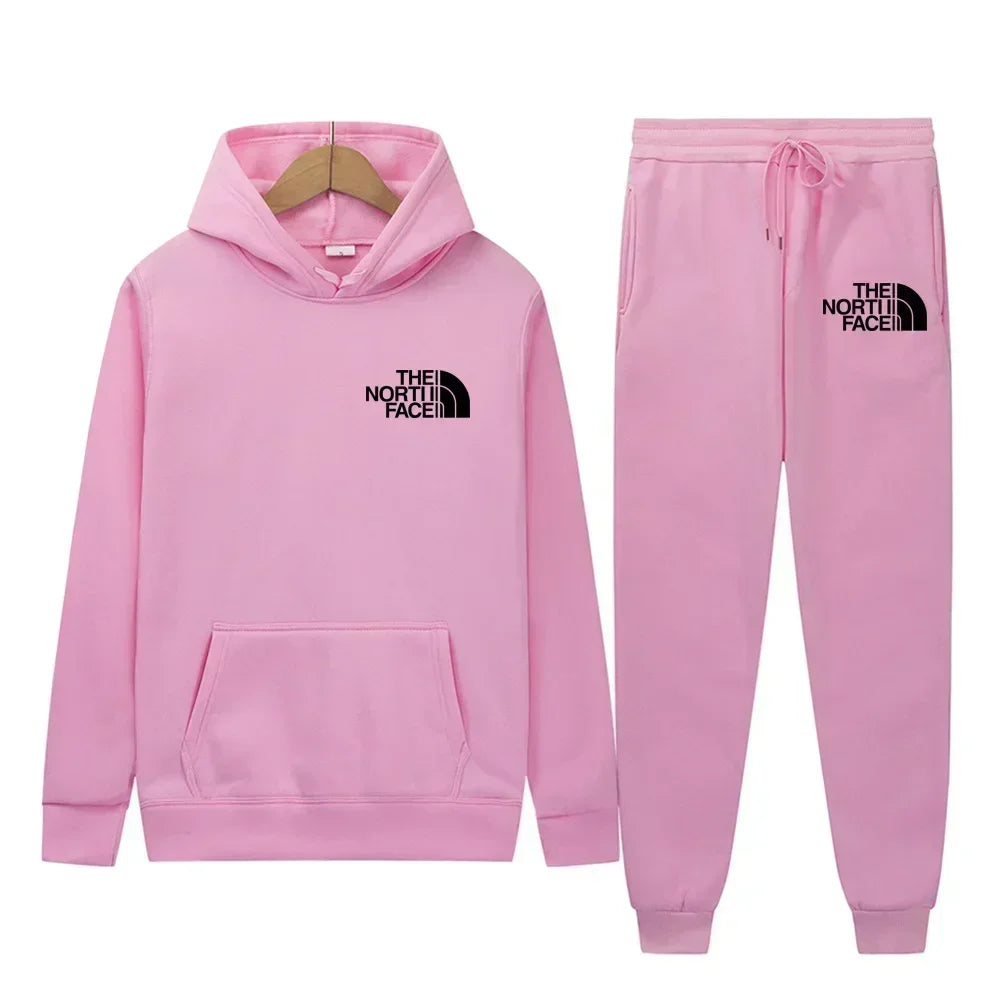 2025 Autumn-Winter Warmth-Resistant New Men's Sportswear - Sport Sweater, Hat-style Hooded Jogging Pants, Two-Piece Sport Set -