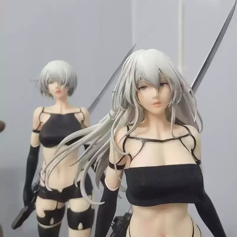 Nier Automata Anime Peripherals Otaku Collectibles A2 Battle Damaged Ver 2b Statues 50cm Garage Kits Replica Version Collectbles