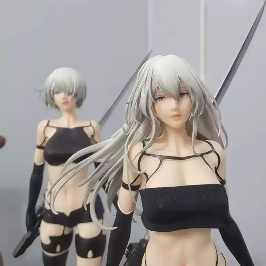 Nier Automata Anime Peripherals Otaku Collectibles A2 Battle Damaged Ver 2b Statues 50cm Garage Kits Replica Version Collectbles